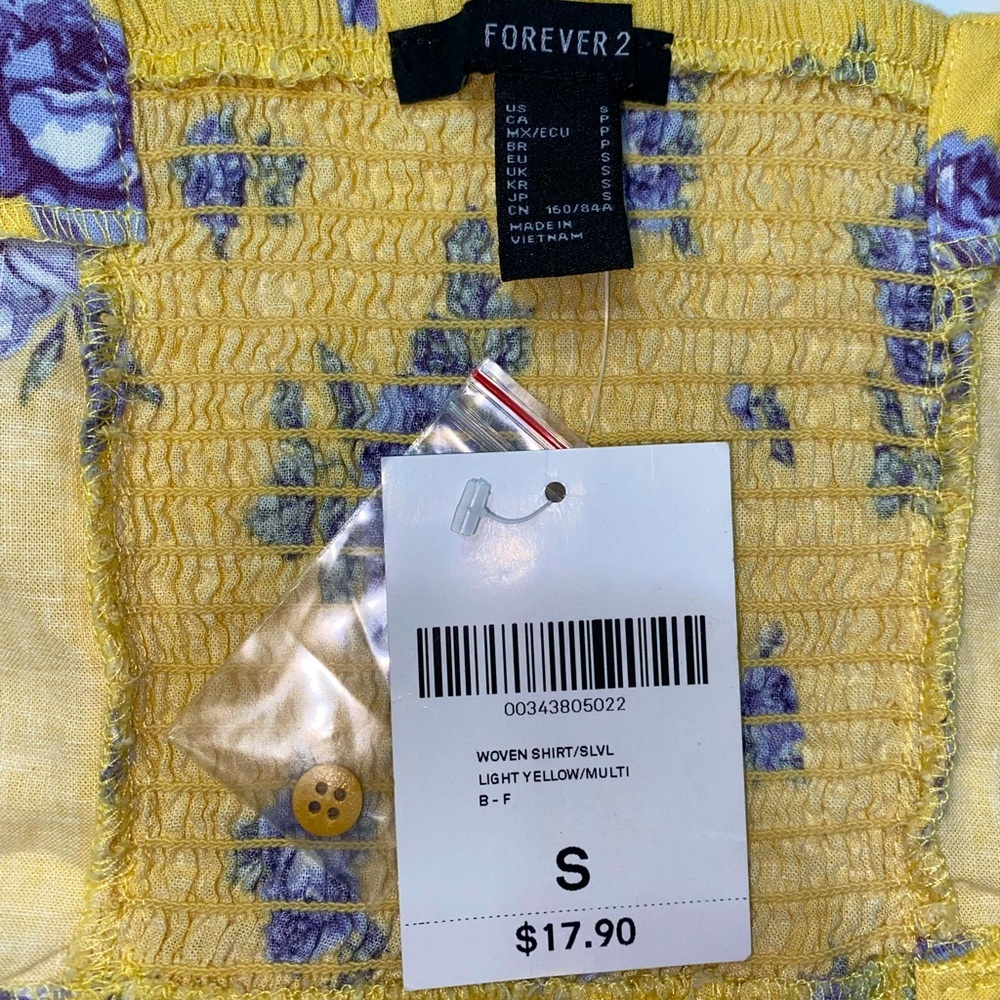 Forever 21 button up tank crop top - Picture 4 of 4